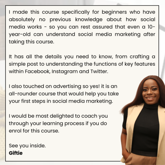 Beginner's Guide to Social Media Marketing Course