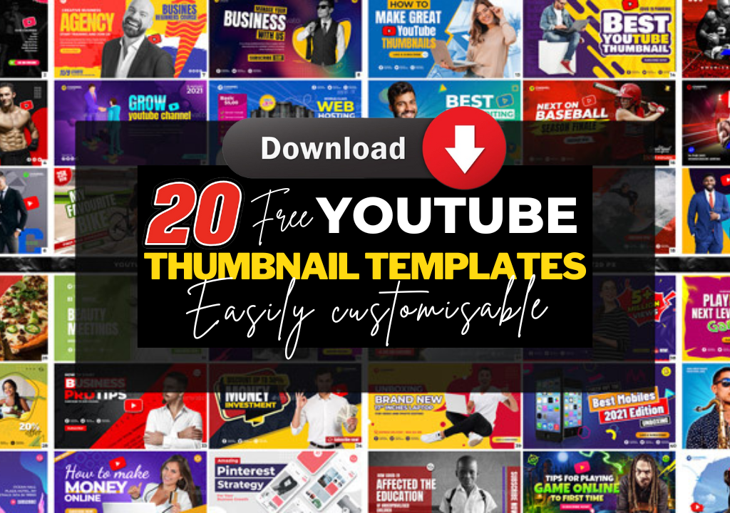 Free Youtube Thumbnail Templates Pack